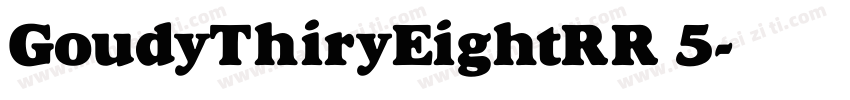 GoudyThiryEightRR 5字体转换